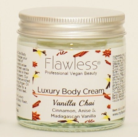 Vanilla Chai Body Cream - Eco-Friendly Skincare in Recycled Glass