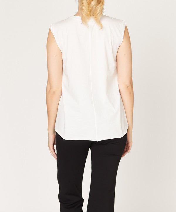 Fabina Cotton Jersey Muscle Tank (New Style)