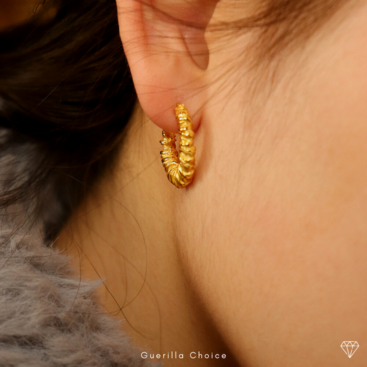 MADELYN CHARM GOLD EARRINGS
