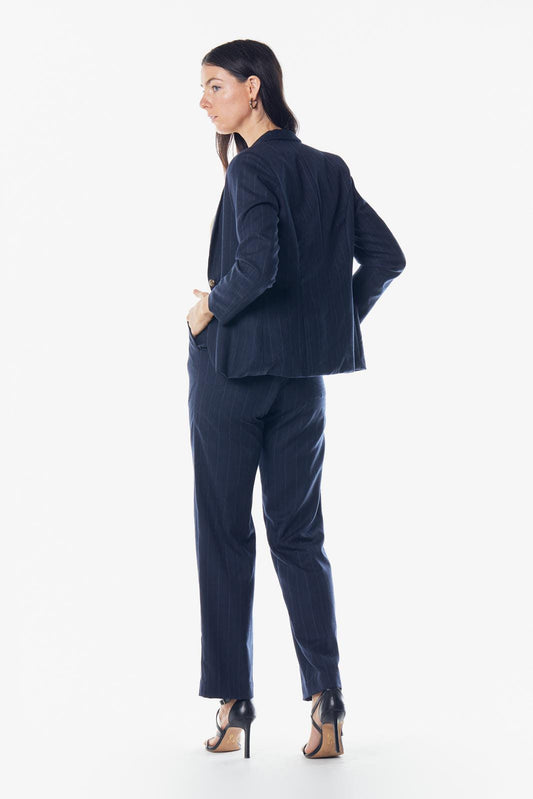 Women Classic Italian Wool Blazer – Timeless Tailored Blazer - Lolomo!