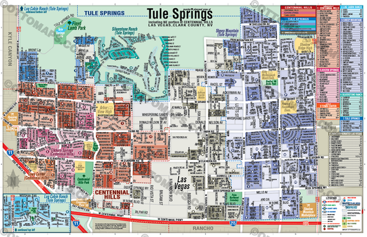 Tule Springs Map, Las Vegas, NV - POSTER PRINTS