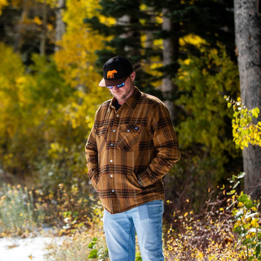 Chaqueta de franela aislante Juniper - Dijon/Granate