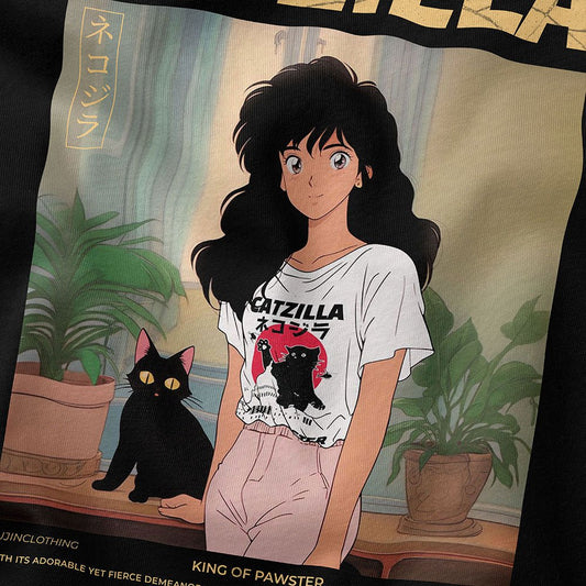 Catzilla And Girl T-Shirt - Lolomo!