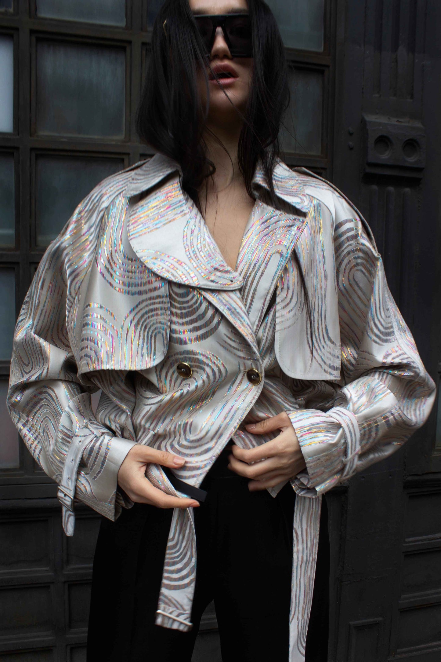 Jacqueline Bomber Jacket in Beige – Stylish Women's Bomber Coat