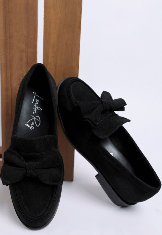 Havisham Bow Accent Heeled Loafers