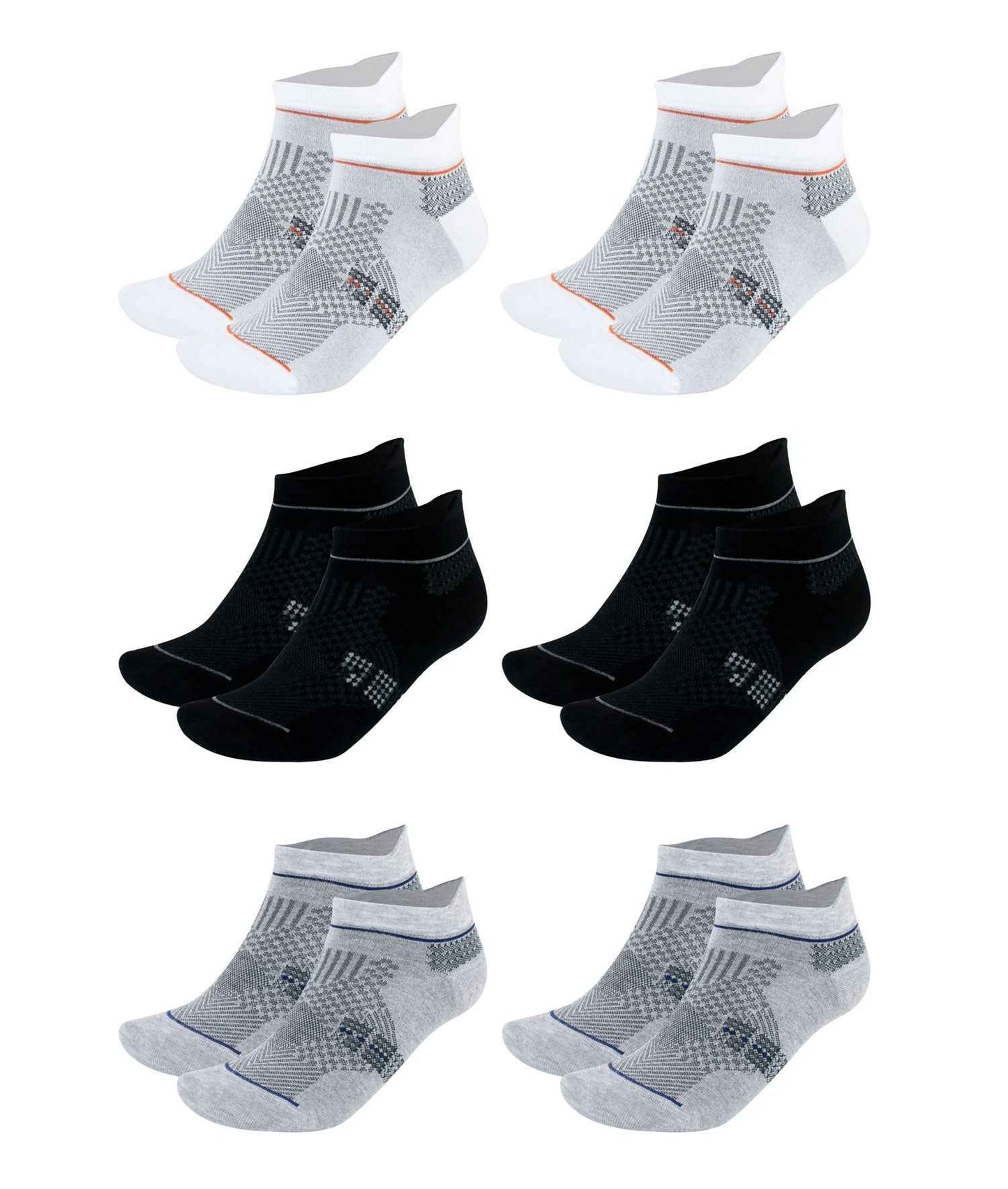 Men's & Women's Bamboo Ankle Socks 6-Pack