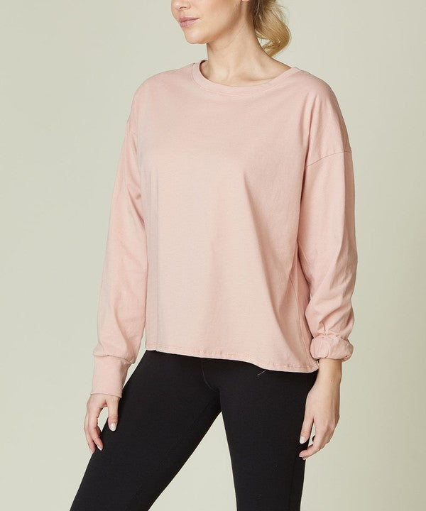 Fabina Cotton Oversized Long Sleeve T-Shirt