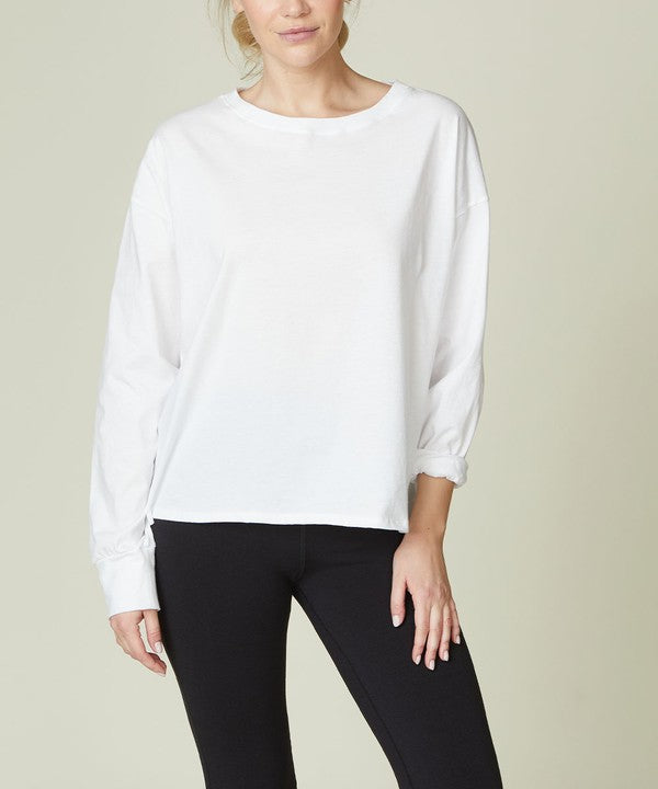 Fabina Cotton Oversized Long Sleeve T-Shirt