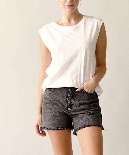 Fabina Cotton Slub Muscle Vintage Tank (New Style)