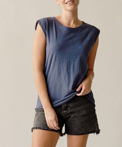 Fabina Cotton Slub Muscle Vintage Tank (New Style)