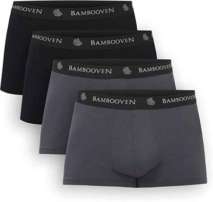 Men’s Bamboo Trunks with Pouch 4-Pack