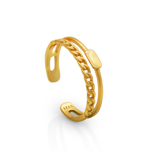 GRAZIA GOLD STACK RING