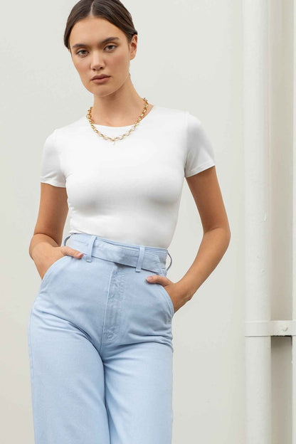 The Workshop Studio x Luxe Fit Cropped Tee