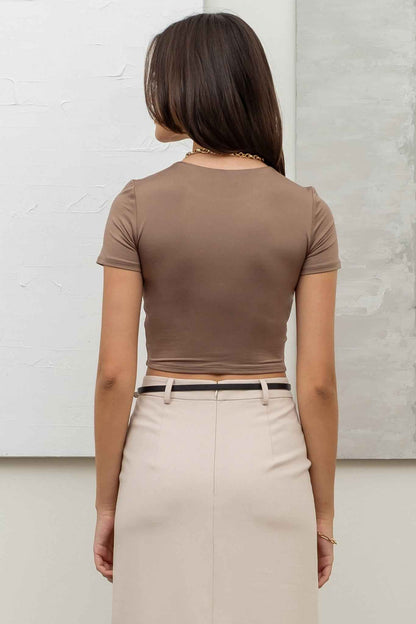 The Workshop Studio x Luxe Fit Cropped Tee