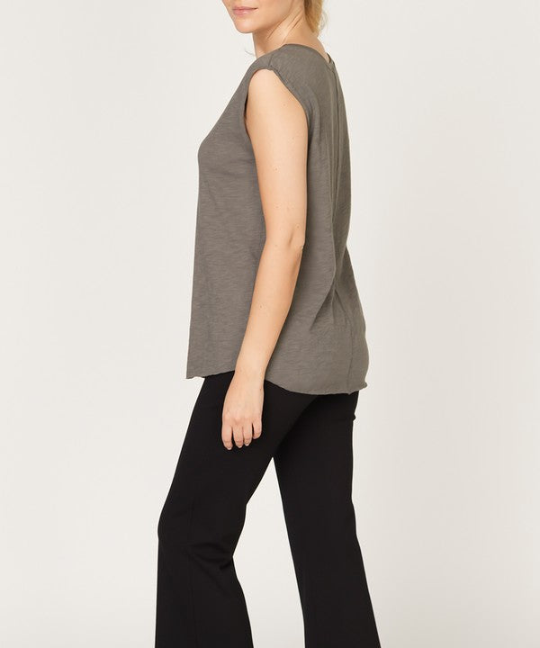 Fabina Cotton Slub Muscle Vintage Tank (New Style)