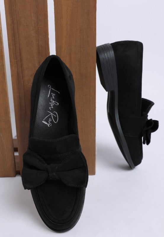 Havisham Bow Accent Heeled Loafers