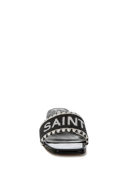 Poshta Saint Tropez Beaded Slip-On Heels