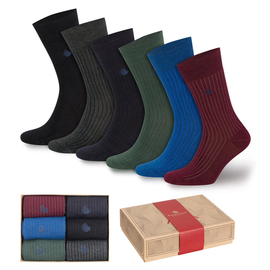 Men’s Bamboo Dress & Trouser Socks 6-Pack - 419