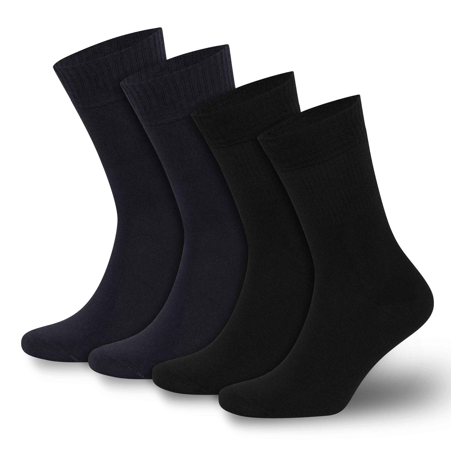 Men’s & Women’s Bamboo Diabetic Crew Socks 4-Pack