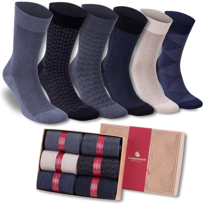 Men’s Bamboo Dress & Trouser Socks 6-Pack - 594