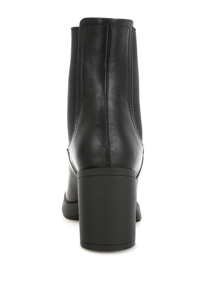 Scuala Faux Leather Chelsea Boots
