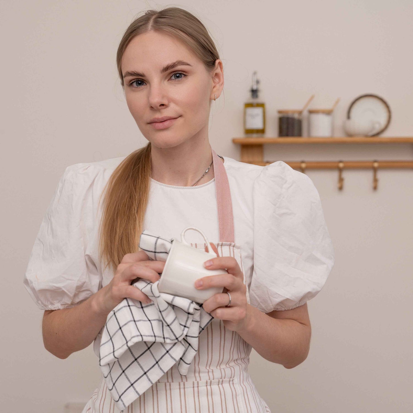 Stripe & Check Kitchen Towel Set