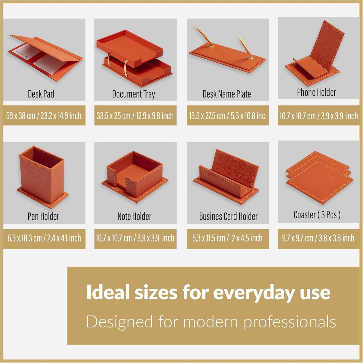 MOOG Classic Desk Organizer - Cream- 12 PCS