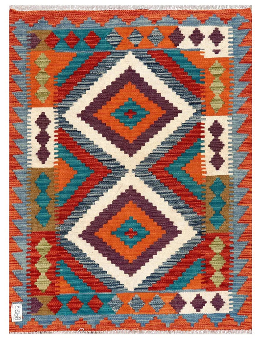 Maimana Afghanistan Kilim Rug - 116 x 86 cm
