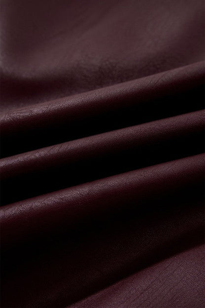 Vegan Leather Sleeveless Mini Dress