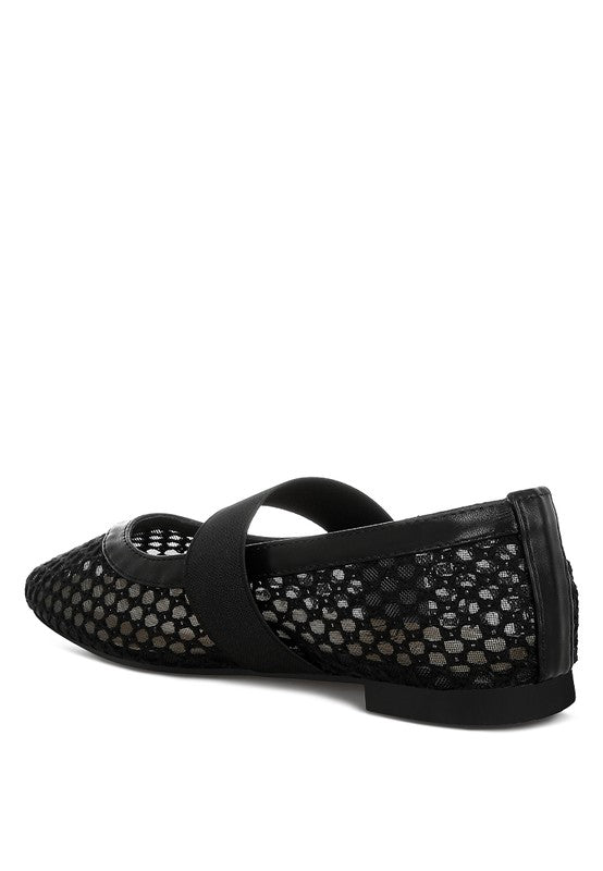 Nayela Mid-Foot Strap Ballerinas