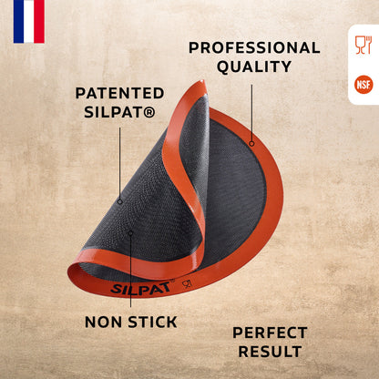 Tapete redondo para pizza Silpat de 12" 