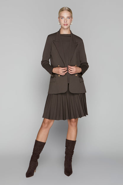 Maternity Infinity Skirt in Cocoa