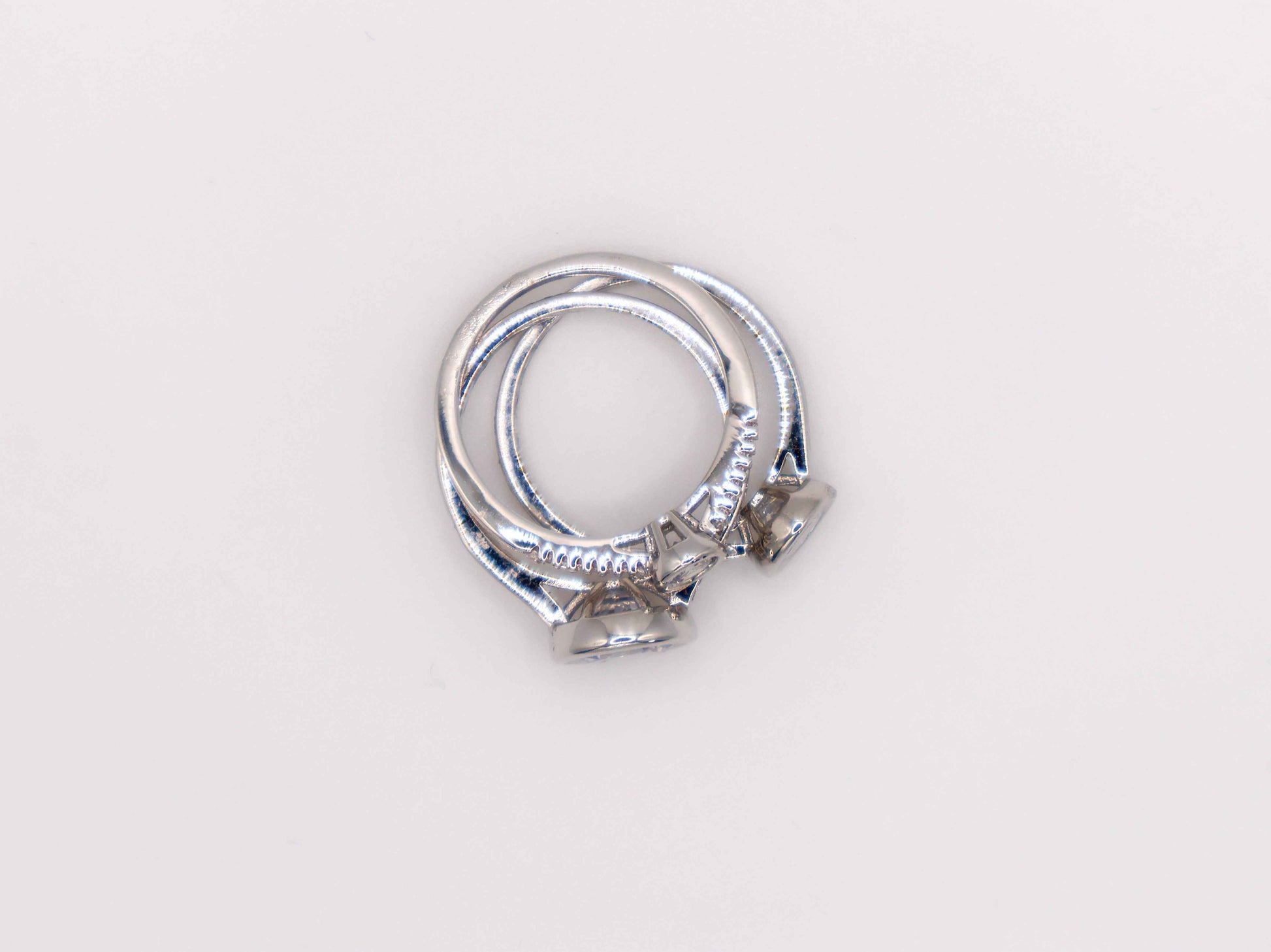 Harmony Gemstone Trio Ring Set