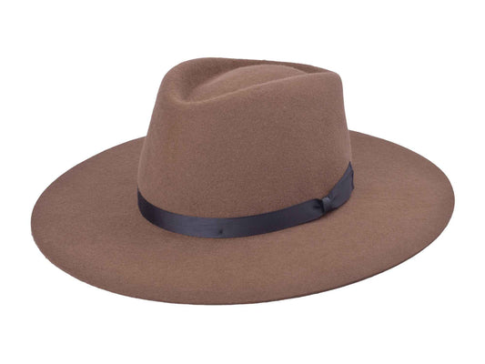 Wool Felt Flat Brim Hat Trendly Giza