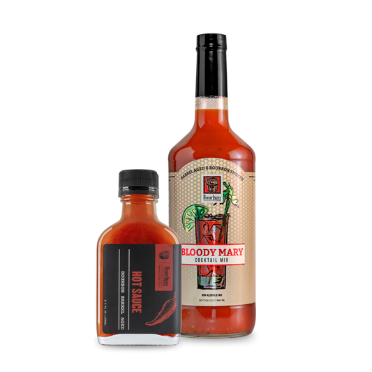 Bloody Mary Bundle: Bourbon Barrel Bloody Mary Mix & Barrel Aged Hot Sauce