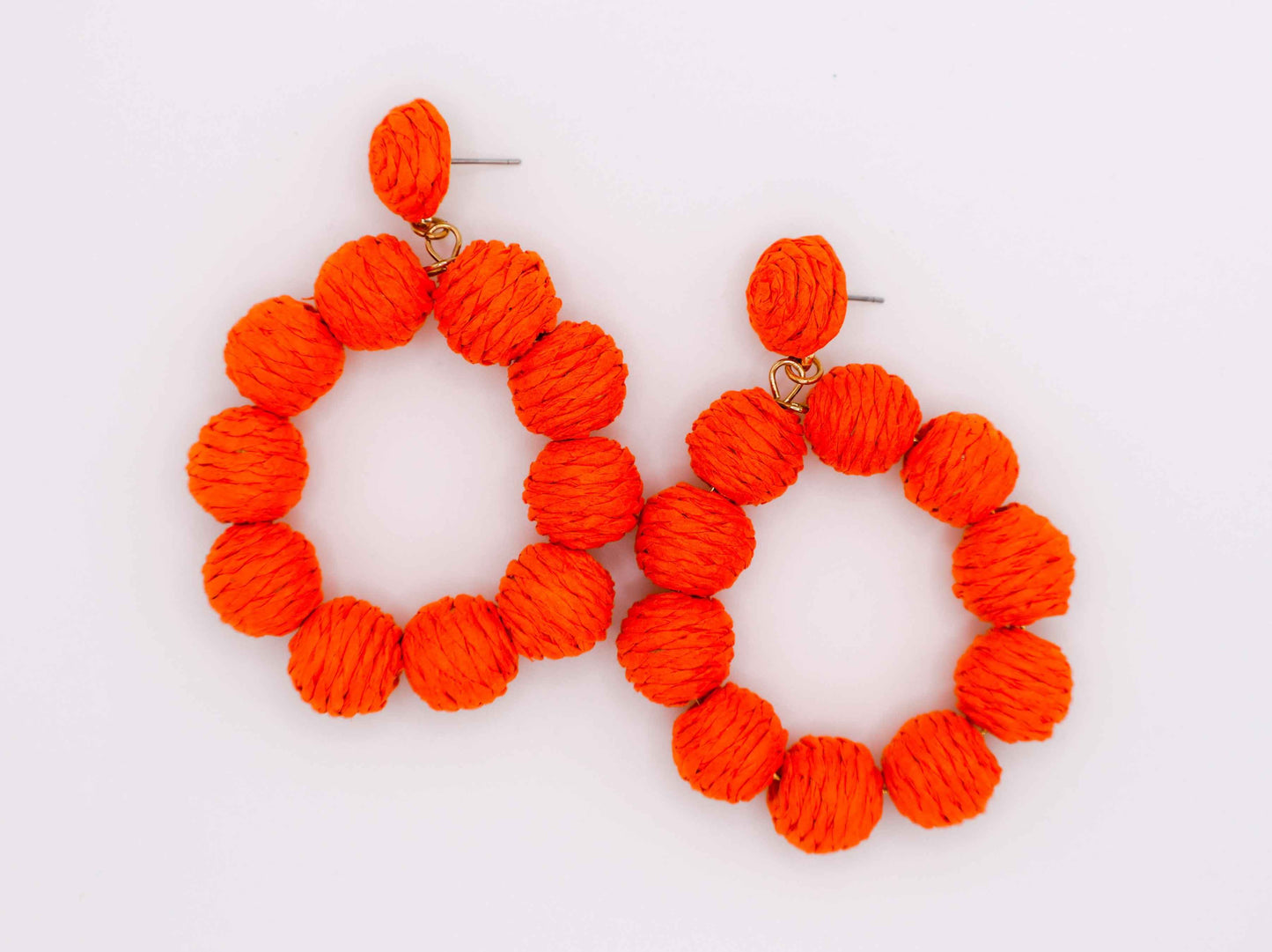 Tropical Sunset Hoop Earrings – Colorful Statement Earrings