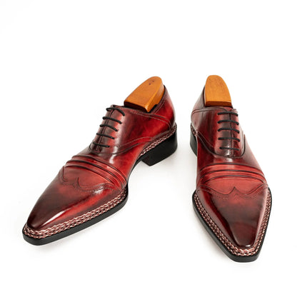 Crimson Norwegian Stitch Oxford
