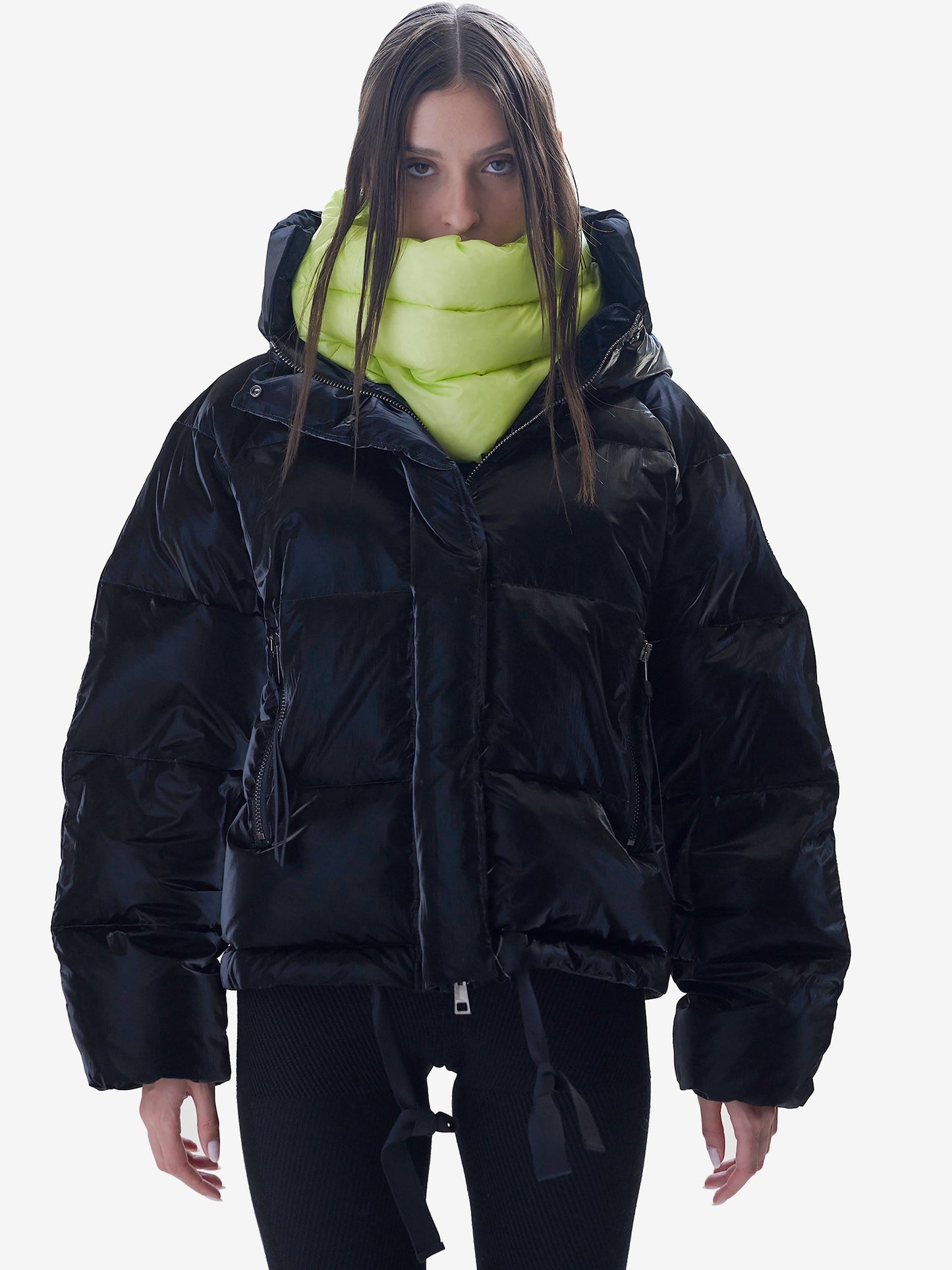 Short Down Puffer - Black