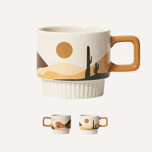 Desert Vibe Artisanal Mug | Handcrafted Ceramic - Lolomo!