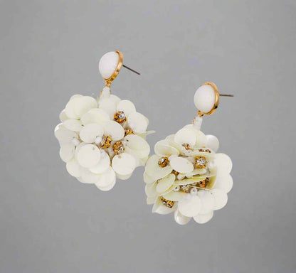 Margaux Ball Earrings – Luxury Crystal Beaded Statement Earrings