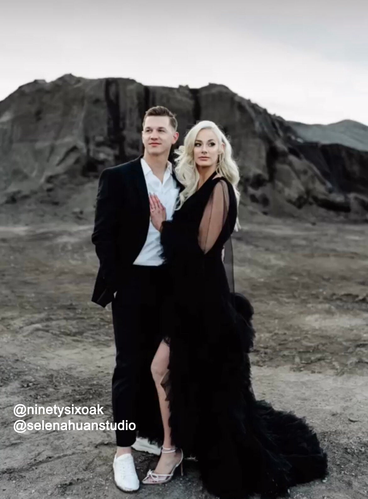 Tulle Ruffled Sleeves Fringe Multi-Color Custom Robe Dress for Theme Photo Shoot