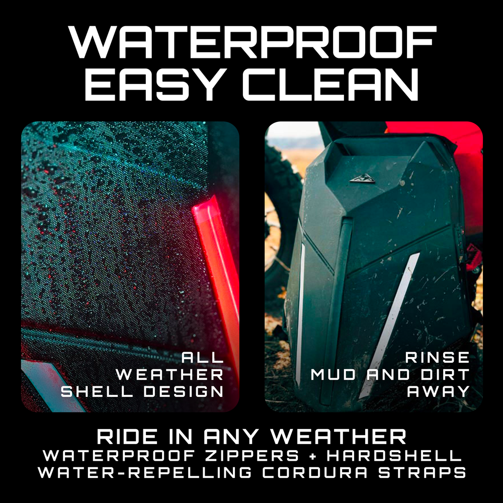 FarMyth Zealot Armor Backpack Bundle (Hydration Bladder and Always-On Power Bank) - Lolomo!