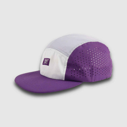 Crushable 5-Panel Camper Hat - Purple/Gray