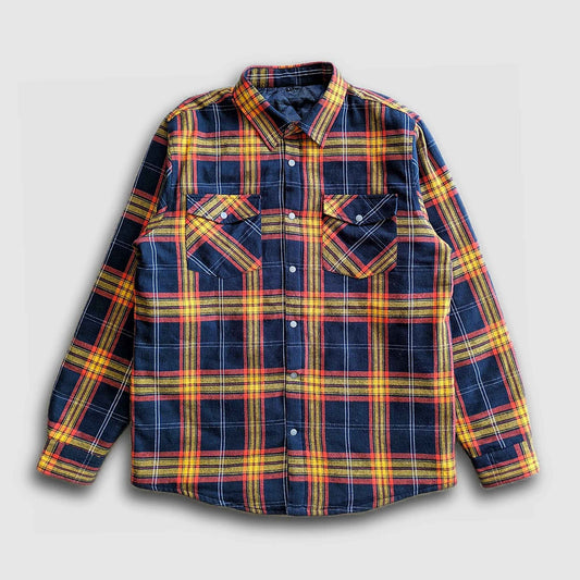 Juniper Insulated Flannel Shacket - Black/Red/Yellow