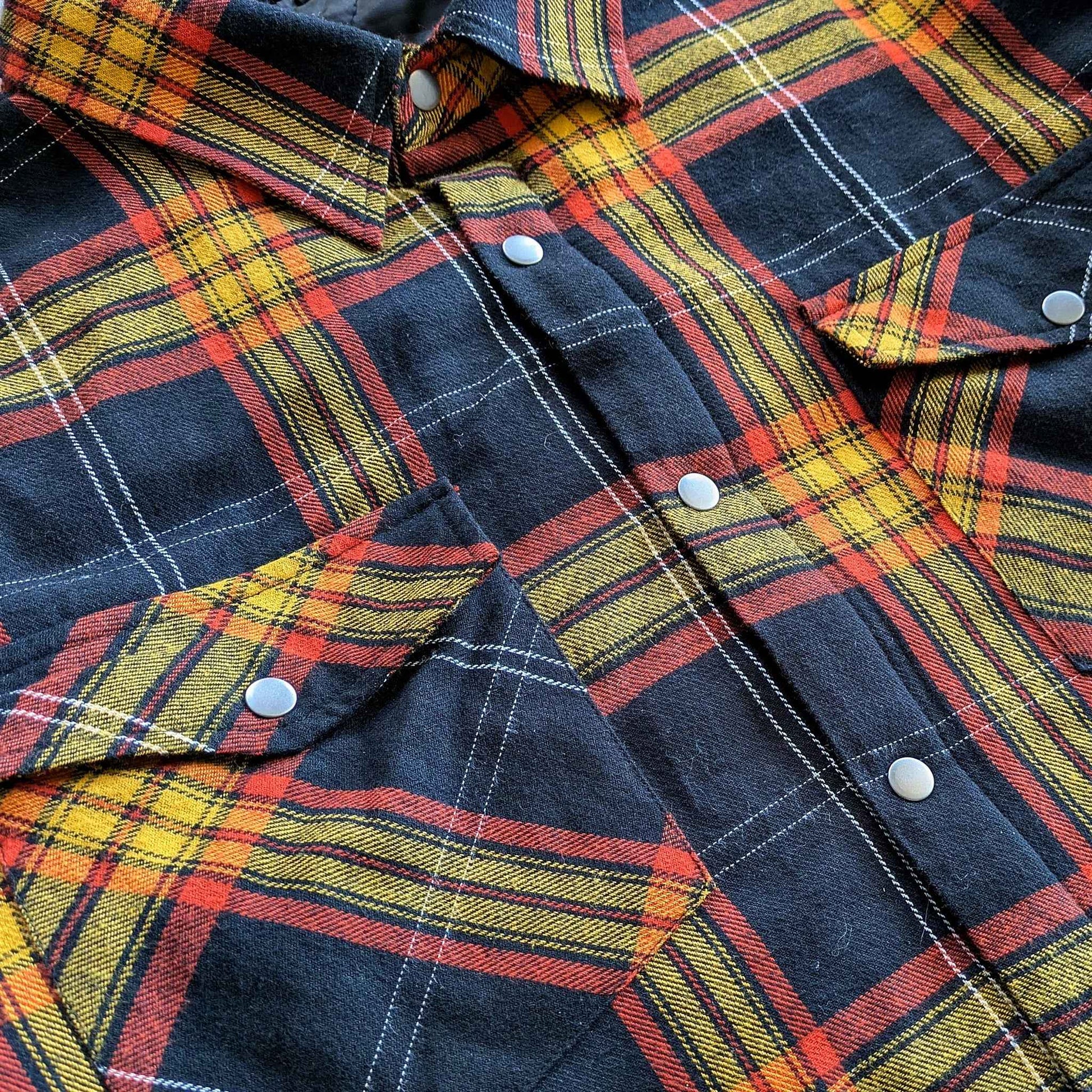 Juniper Insulated Flannel Shacket - Black/Red/Yellow