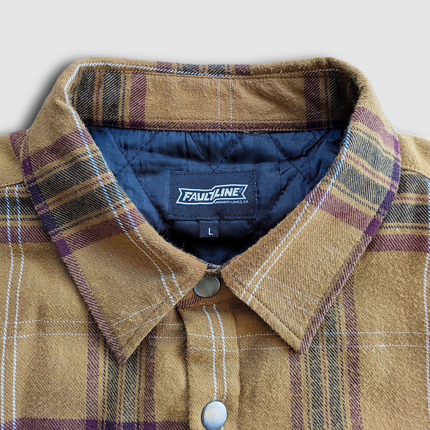 Juniper Insulated Flannel Shacket- Dijon/Maroon
