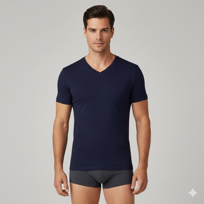 Men's Bamboo V-Neck Undershirt (3 Pack) - Lolomo!