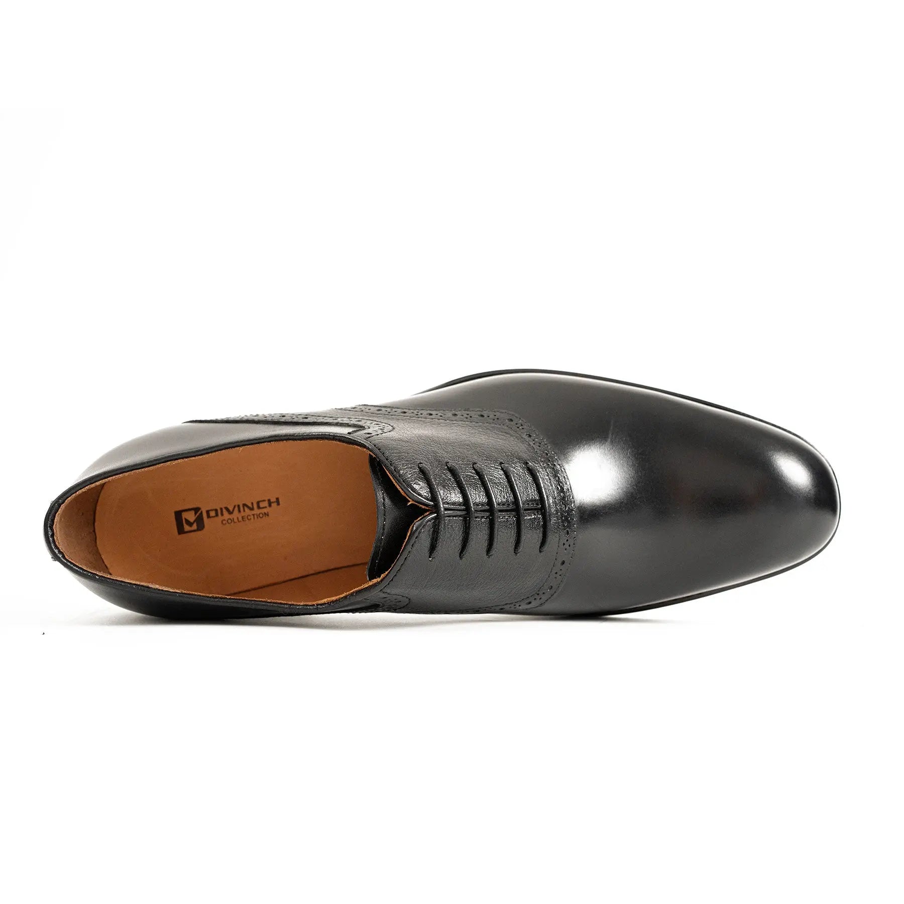 Goodyear Welted Oxford Shoes in Black Leather