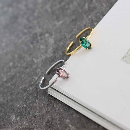 AMELIE CRYSTAL CHARM RING