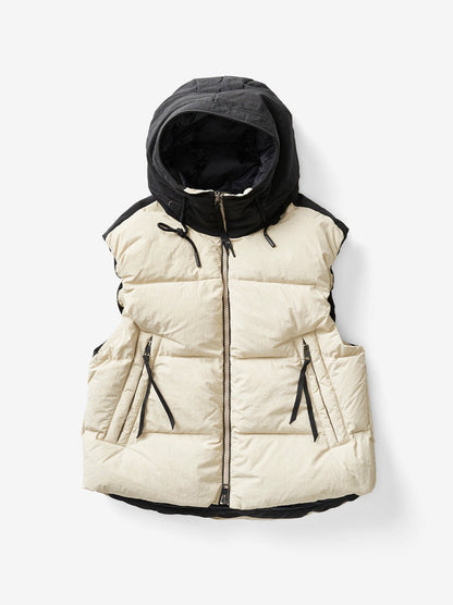 Hooded Down Vest - Canvas